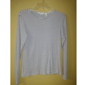 Orvis Gray Striped Long Sleeve Shirt FREE SHIPPING